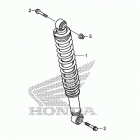 TRX250TE Задний амортизатор