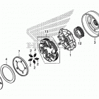 TRX500FA6 Сцепление