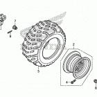 TRX250TE Заднее колесо