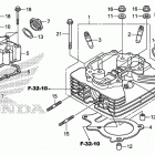 TRX250TE Головка цилиндра