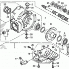 TRX250TE Редуктор задний