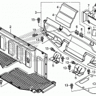 SXS1000M3 Seat bottom cover