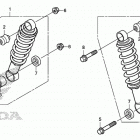 TRX250TE Передние аммортизаторы