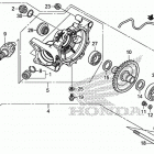 TRX500FA6 Редуктор задний