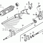 TRX500FE2 Вал и вилки  коробки передач