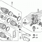 TRX500FE2 Front knuckle@front drive shaft