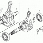 TRX420FA2 Коленчатый вал и поршни