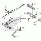 TRX250TE Педали и подножки