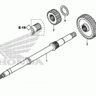 TRX500FE2 Вал ведущий