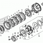 TRX250TE Сцепление