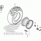 TRX500FE2 Заднее колесо