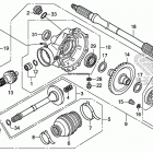 TRX500FE2 Редуктор задний