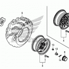 TRX500FM6 Переднее колесо