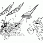 TRX250X Наклейки