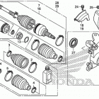 SXS700M4 Передний  привод и кулак поворотный