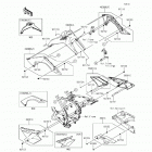 KLX140 (KLX140-AFF) Боковые крышки  /  крышка цепи
