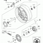 Ninja 1000 ABS Заднее колесо  /  цепь