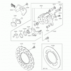KX85 (KX85-CFF) Задний тормоз