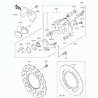KX100 (KX100-FFF) Задний тормоз