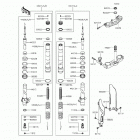 KX85 (KX85-CFF) Передняя вилка