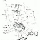 KX250F (KX250ZGF) Головка цилиндров