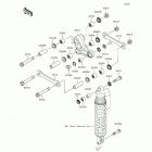 KX100 (KX100-FFF) Задняя подвеска