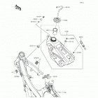 KX250F (KX250-ZFF) Топливный бак