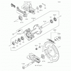 KX85 (KX85-CFF) Задняя ступица колеса