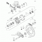 KX100 (KX100-FFF) Задняя ступица колеса