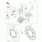 KX100 (KX100-FFF) Передний тормоз