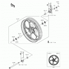 Ninja 300 ABS SE (EX300-BFSA) Переднее колесо