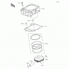 KX450F (KX450-FFF) Цилиндр(ы) /  поршень