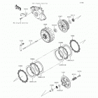 KX450F (KX450-FFF) Сцепление
