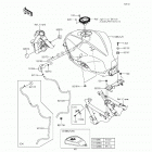 Ninja 300 ABS SE (EX300-BFSA) Топливный бак