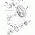 Versys 650 ABS (KLE650-FFF) Задняя ступица колеса