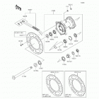 KX450F (KX450-FFF) Задняя ступица колеса