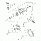 KL650 (KL650-EFF) Задняя ступица колеса