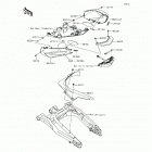 Ninja 650 ABS (EX650-FFF) Боковые крышки  /  крышка цепи
