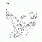 Ninja 300 ABS SE (EX300-BFSA) Рама ,крепежные детали