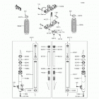 KL650 (KL650-EFF) Передняя вилка