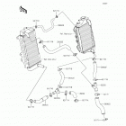 KX450F (KX450-FFF) Патрубки охлаждения