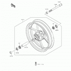 Ninja 650 ABS (EX650-FFF) Переднее колесо