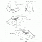Versys 650 ABS (KLE650-FFF) Наклейки (черные)