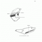 KL650 (KL650-EFF) Decals(green)(white)