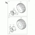 Mule 610 4x4 SE Fleet (KAF400-GGF) Wheels  /  tires