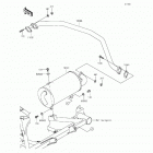 Mule 610 4x4 SE Fleet (KAF400-GGF) Глушитель