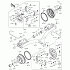Mule 4010 4x4 SE (KAF620-TGF) Rear hubs  /  brakes