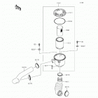 Mule 610 4x4 SE Fleet (KAF400-GGF) Air cleaner-belt converter