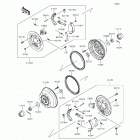 Mule 610 4x4 (KAF400-AGF) Rear hubs  /  brakes
