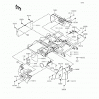 Mule 610 4x4 XC SE (KAF400-FGF) Детали рамы (зад.)
